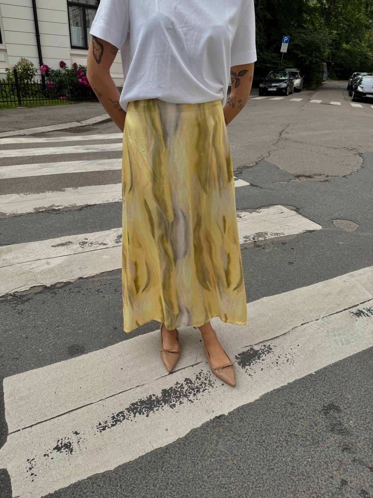 VIMURINA Long Skirt - Pale Banana